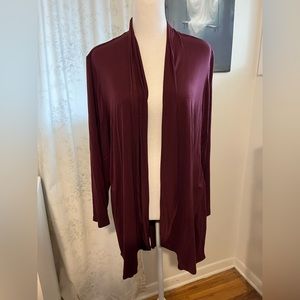 NWT Lane Bryant burgundy cardigan size 14/16